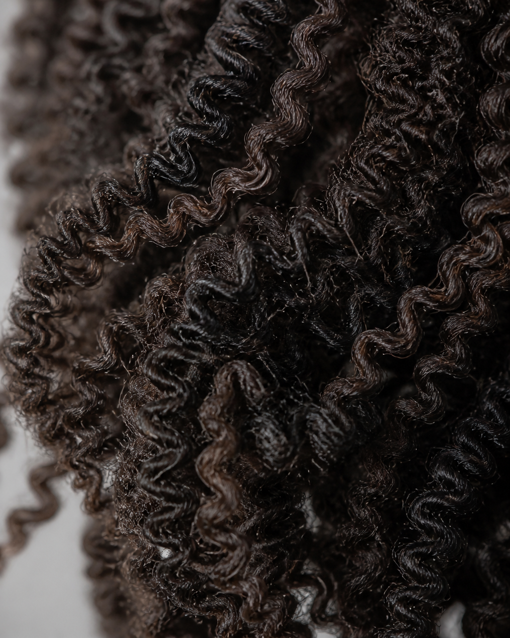 Tightly Coiled hair texture close-up