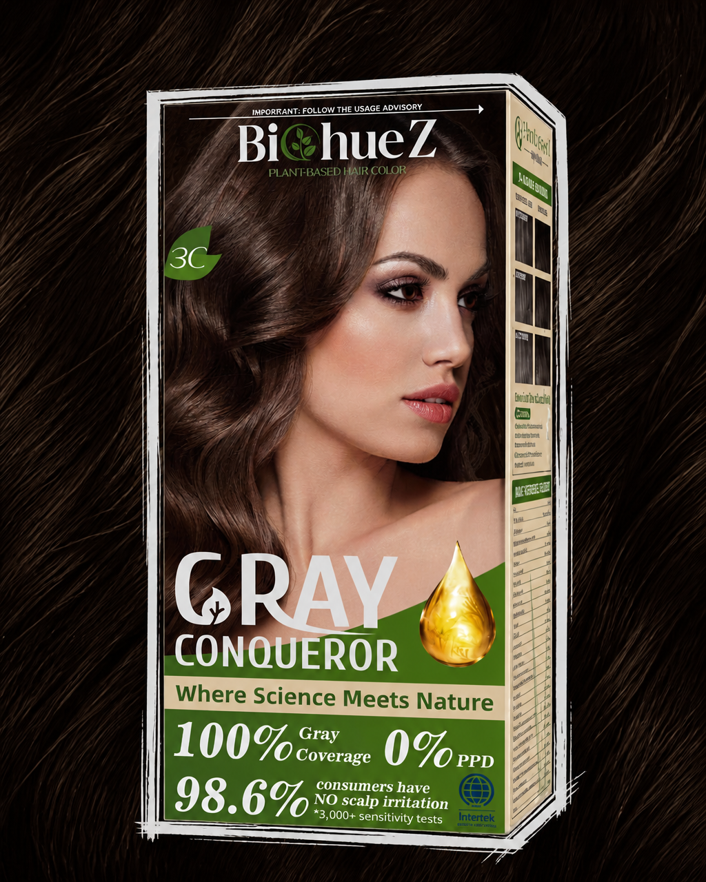 BiohueZ Permanent Hair Color — Gray Conqueror